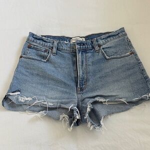 Abercrombie & Fitch Light Blue Jean Shorts